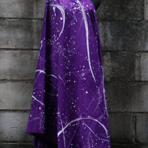 Kain/Bahan Batik Abstrak Motif Ciprat (Ungu) Handmade