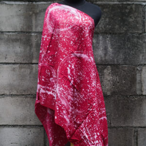 Kain/Bahan Batik Abstrak Motif Ciprat (Merah SB) Handmade
